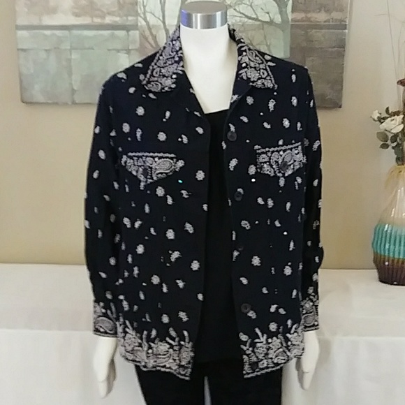 Bandana Jean Jacket | Poshmark